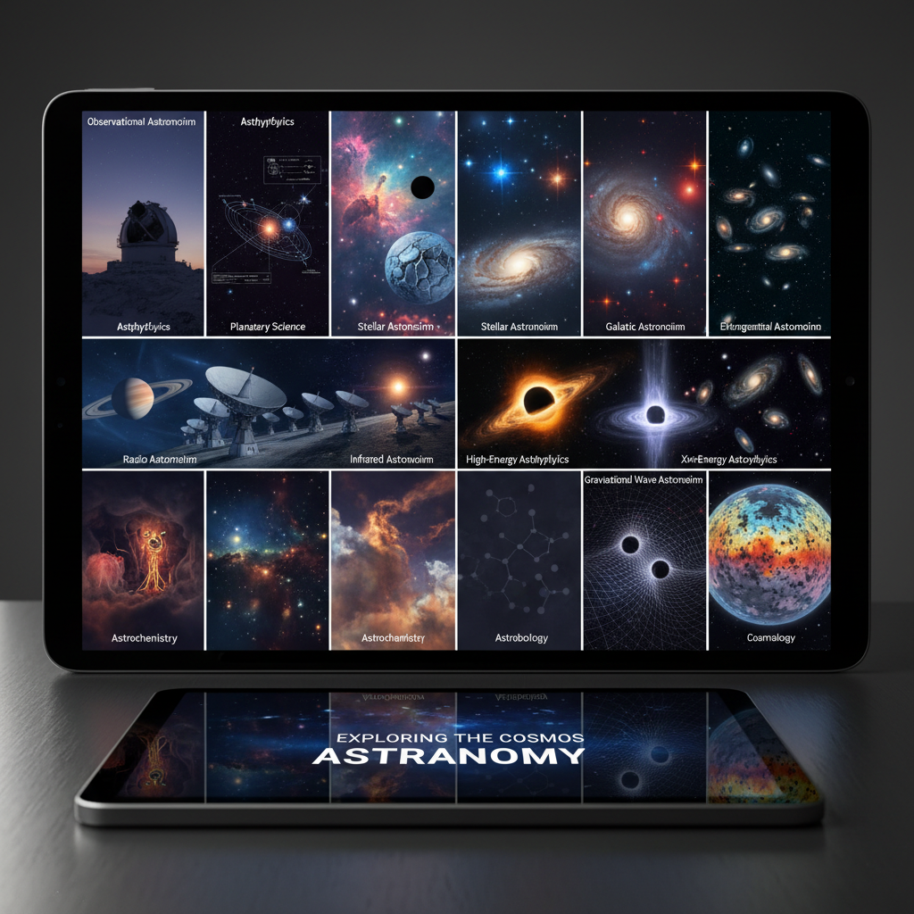 The Complete Guide to Modern Astronomy: From Planetary Science to Cosmology - branches of astronomy
