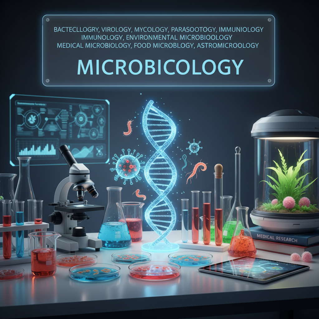 Microbiology Unveiled: Exploring Every Branch from Bacteria to the Cosmos - branches of microbiology