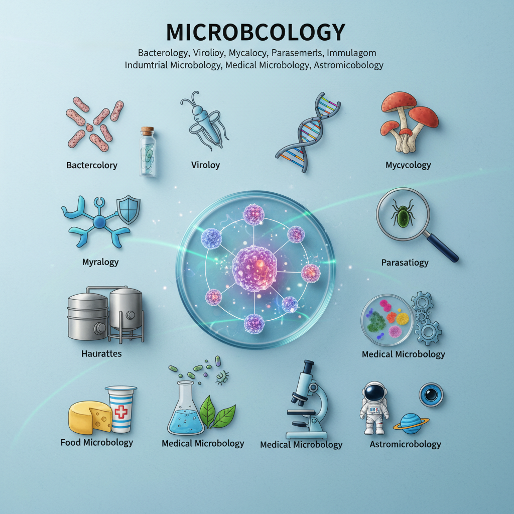 Microbiology Unveiled: Exploring Every Branch from Bacteria to Astromicrobiology - branches of microbiology